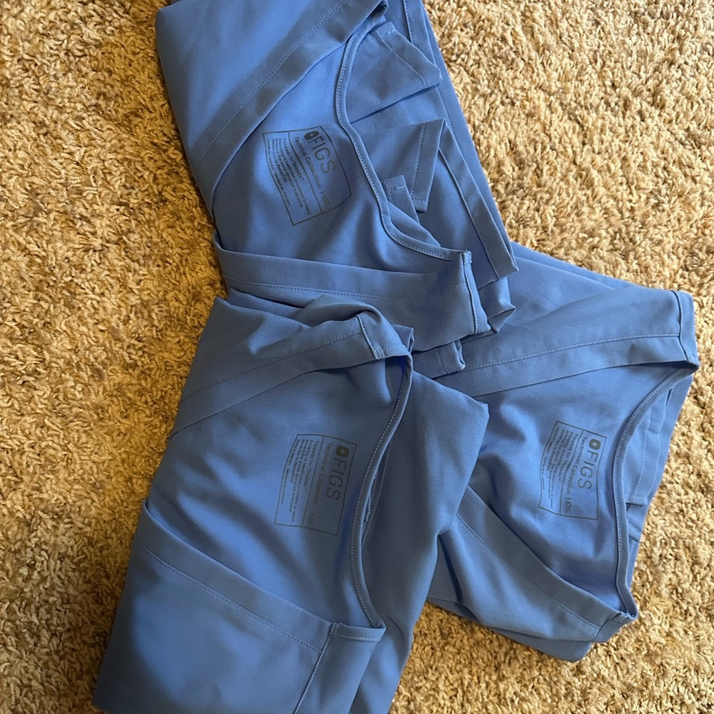Figs Blue Scrub Set